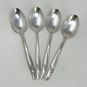 International Rogers EXQUISITE Silverplate 1957 Teaspoons 6 1/8” Set Of 4
